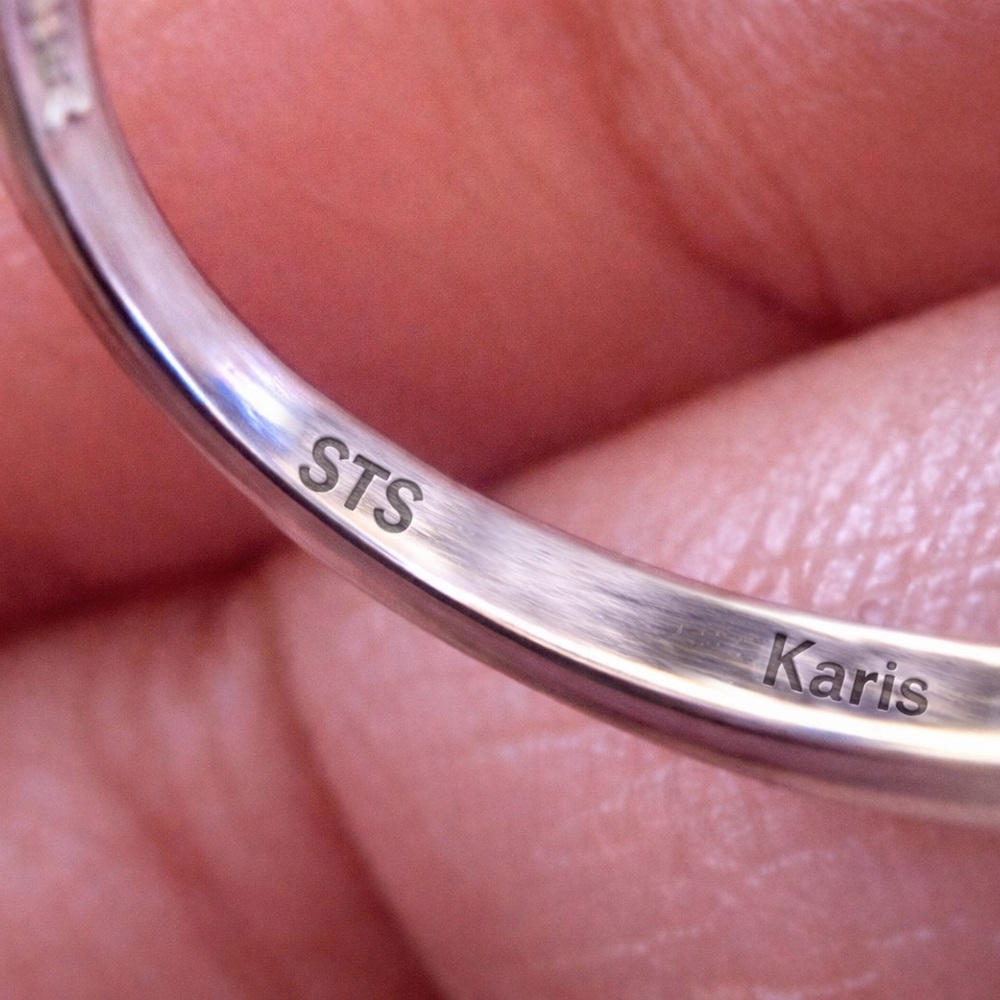 STS Karis Sterling Silver Rainbow Gemstone Ring  Size 7🌈 - Picture 4 of 4